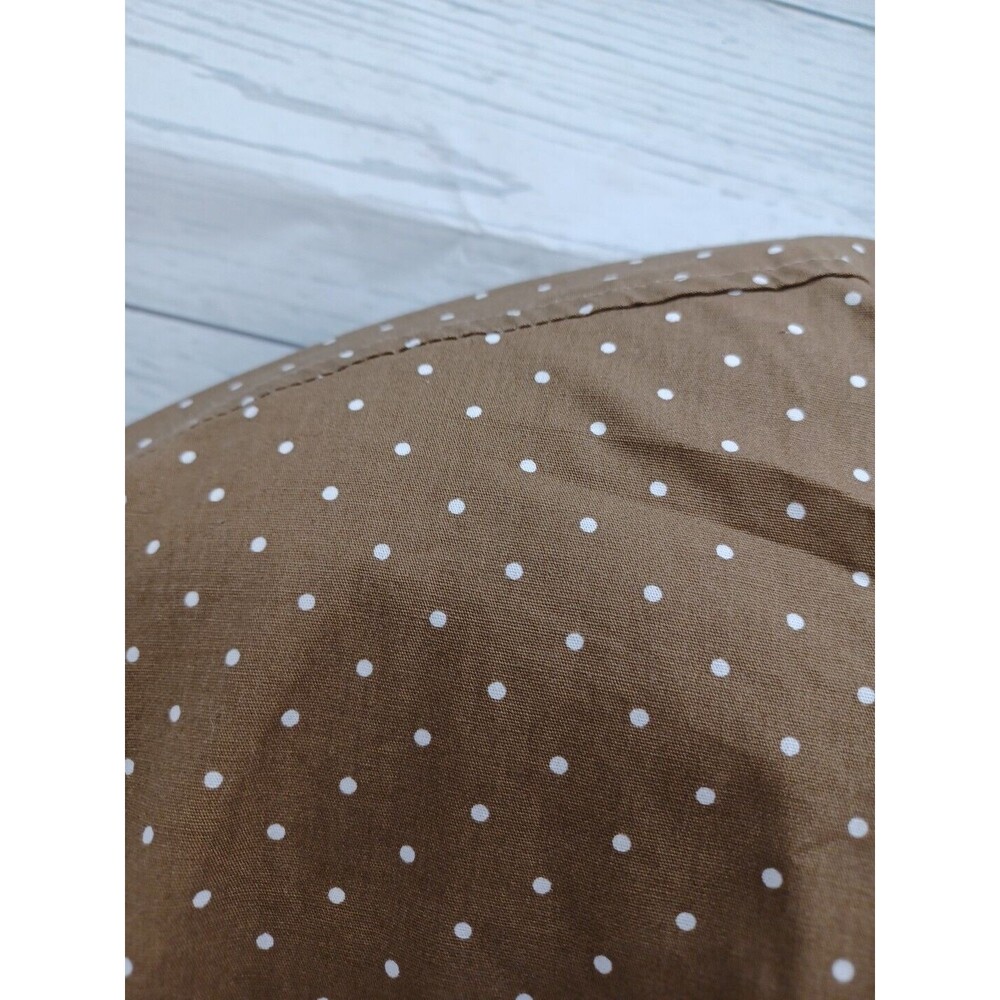 Scandia Woods Brown White Polkodot Short Sleeve Button Up Mens Shirt 3XL - Picture 3 of 8